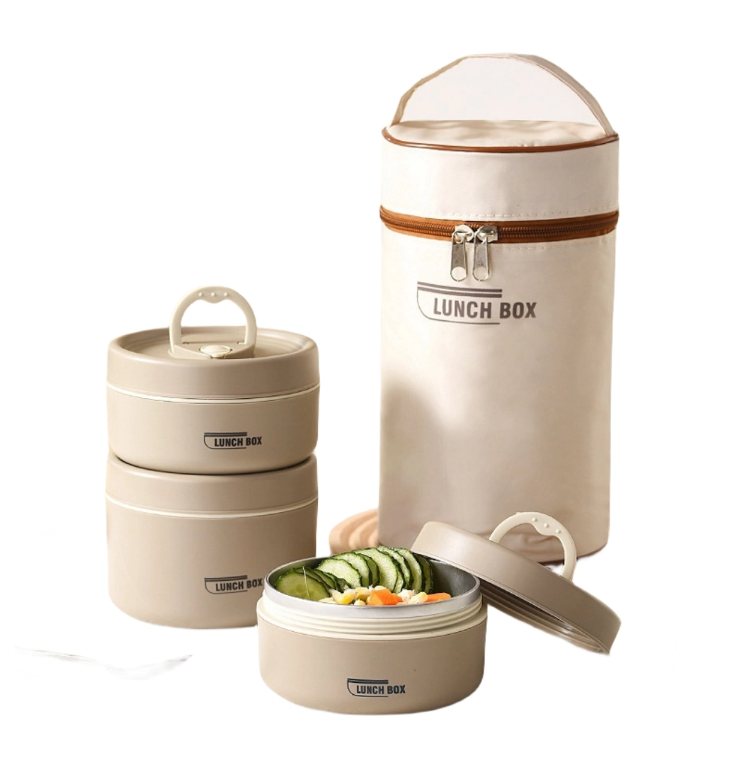 3 Pcs Multi Stainless Steel Lunch Box Set - Image 2