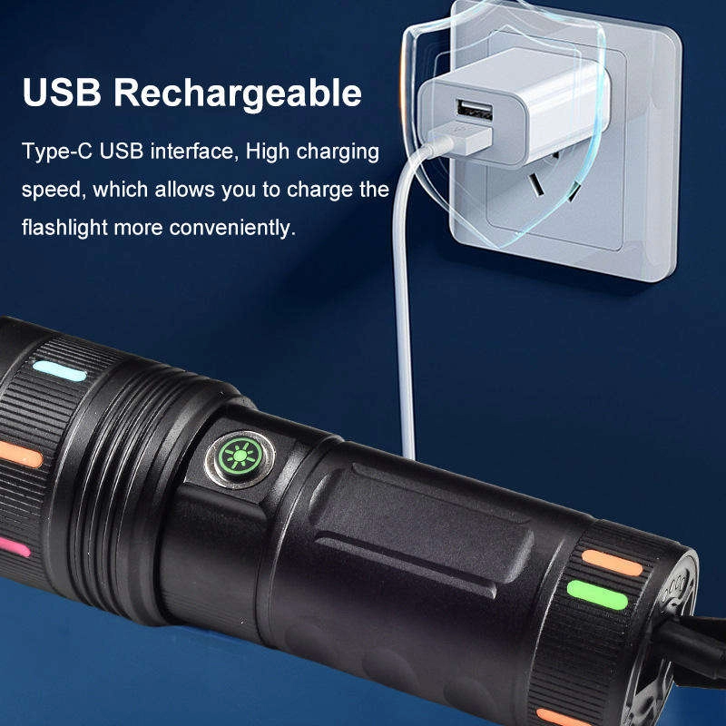 Long-Range High-Power Waterproof Rechargeable Flashlight - Image 3